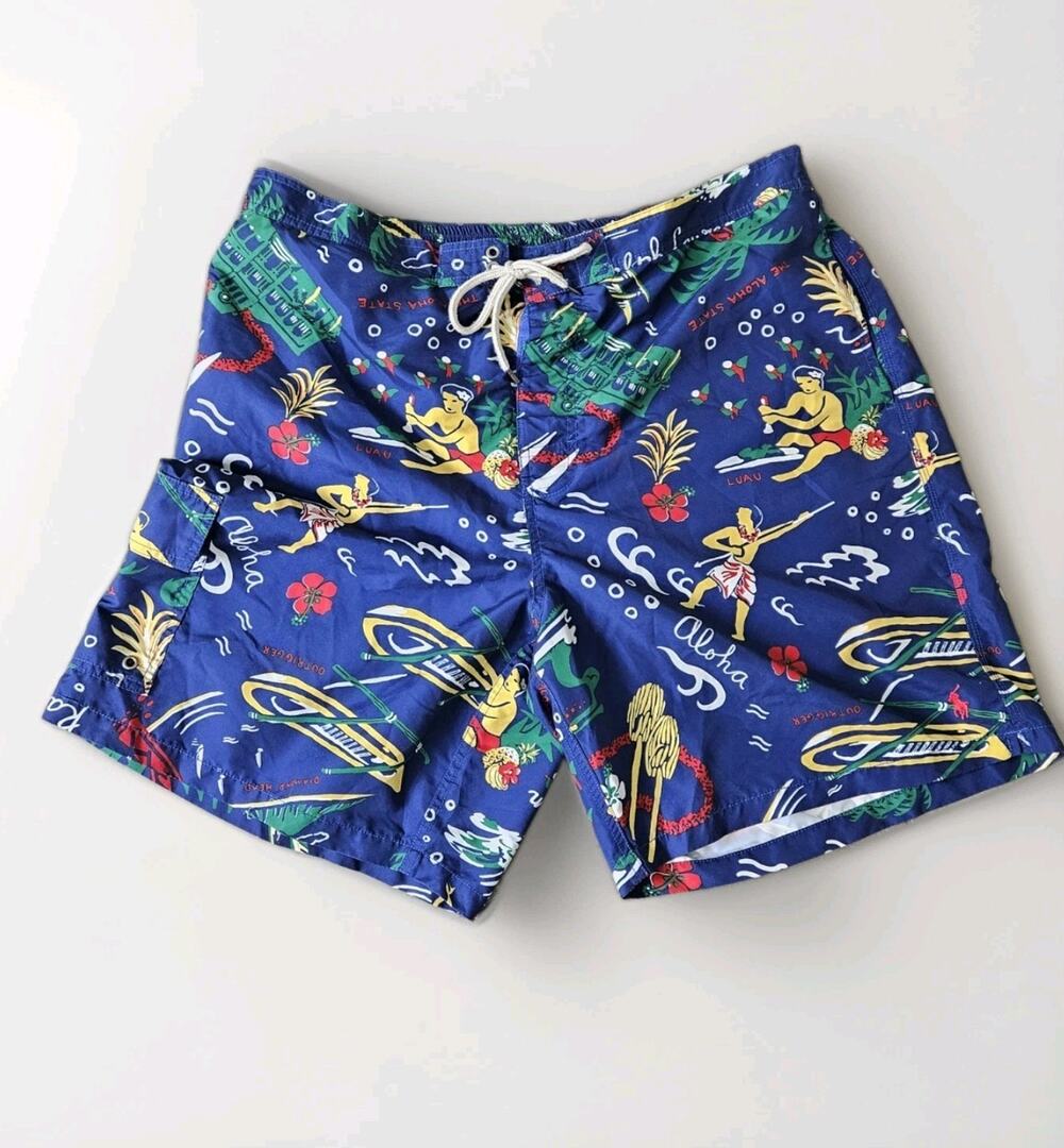 Polo Ralph Lauren Swimming Board Trunks Floral / Aloha Men's Sz 1XL XL
